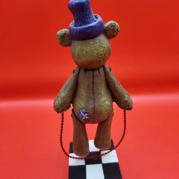 Vintage 1996 Enesco Jim Shore Max Teddy Bear Jumping Rope Figurine - Picture 4 of 8